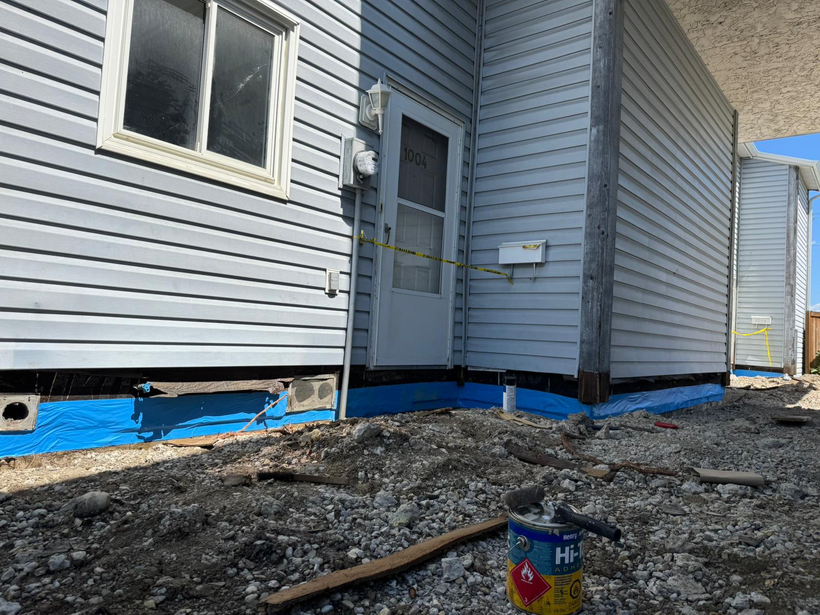 AWK Corporation blue-skin membrane detailing around window openings